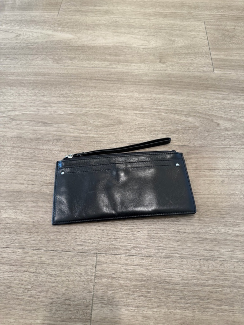 Hobo Black Leather Accordion Card & ID Holder Wallet - Picture 2 of 4